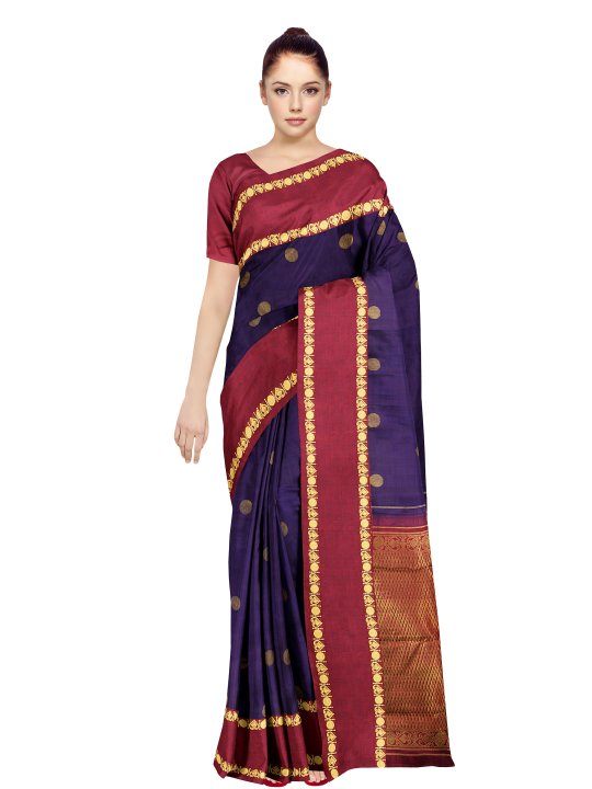 Arani Silk Saree with Blouse06